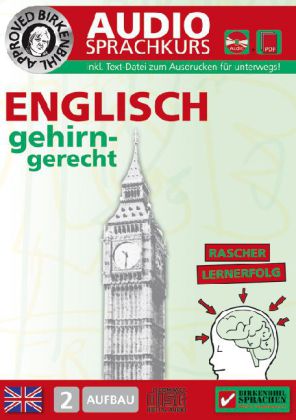 Englisch gehirn-gerecht, 2 Aufbau, Audio-Sprachkurs, Audio-CD