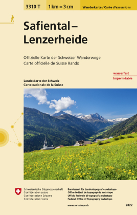 Landeskarte der Schweiz Safiental, Lenzerheide